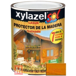 Barniz para madera lasur 750 ml pino xylazel sol satinado