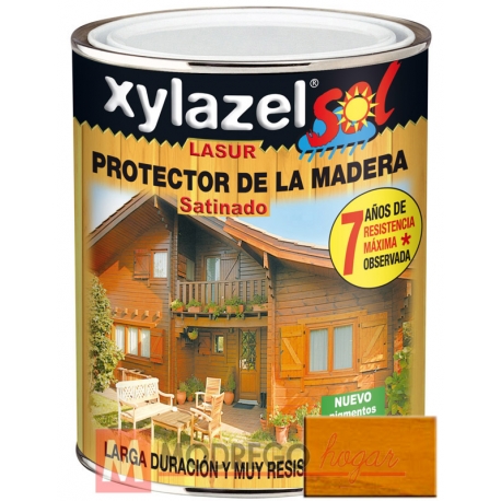 Barniz para madera lasur 750 ml pino xylazel sol satinado