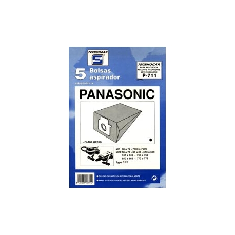 Bolsa aspirador panasonic mce-7000 5 unidades