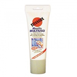 Masilla de relleno titan tubo 200 ml multiusos blanca