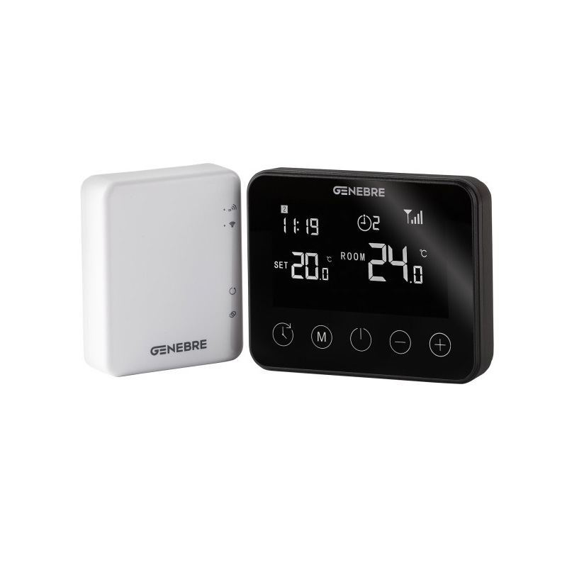 ⇒ Termostato calefaccion genebre ge-smart wifi negro ▷ Precio. ▷ Comprar  con los Mejores Precios. Ofertas online