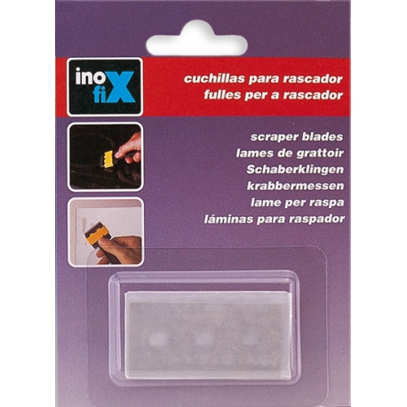 Cuchilla para rascavidrios inoxidable inofix 3107