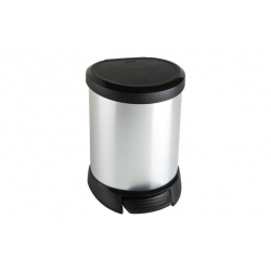 CUBO PAPELERA BAÑO 5L C/PEDAL TAPA ABATIBLE [04533] - 13,24€ : , Químicos  Castaño