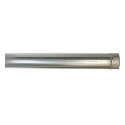 Tubo chimenea fr llave liso galvanizado 1m 110mm