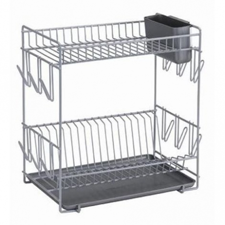 Escurreplatos sauvic 89010 gris