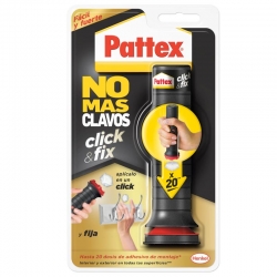 Adhesivo montaje pattex no mas clavos click & fix 30 gr