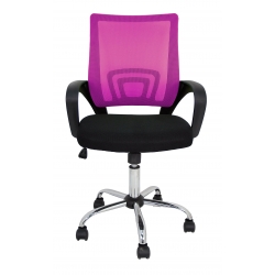 Sillon de oficina colors rosa