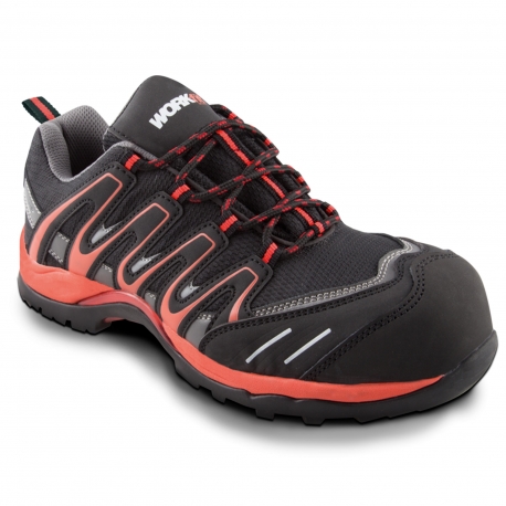 Zapato seguridad workfit trail s1p - src rojo talla 41