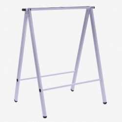 Caballete metalico plegable blanco 73 cm