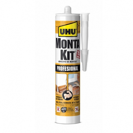 Adhesivo montaje uhu monta kit profesional 350 gr