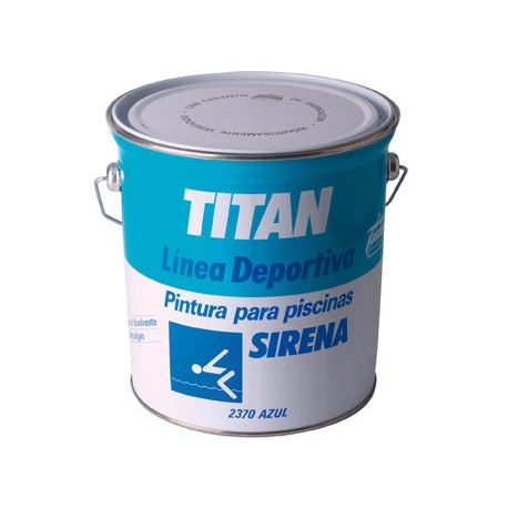 Pintura piscina titan sirena 4 l azul