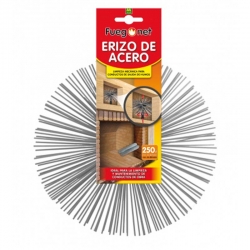 Kit deshollinador fuegonet erizo de acero 250 mm