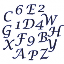 Cortador abs alfabeto numeros mayusculas