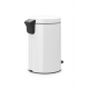 Cubo de basura brabantia 12 l blanco newicon