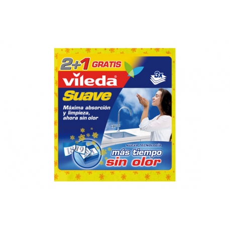 Bayeta vileda suave 2x1 30/100 microfibra