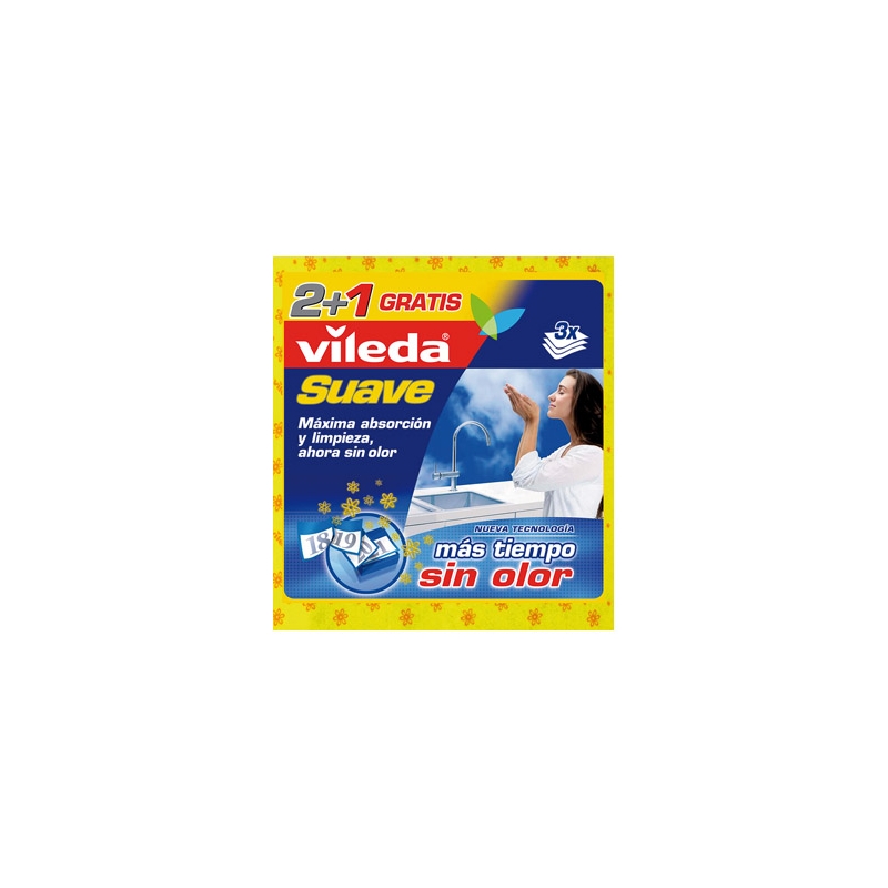 ⇒ Bayeta vileda suave 2x1 30/100 microfibra ▷ Precio. ▷ Comprar con los  Mejores Precios. Ofertas online