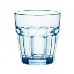 Vaso vidrio bormioli rockbar 27 cl azul