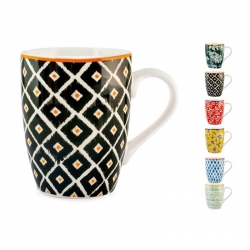 Taza mug porcelana surtido colourful 35cl