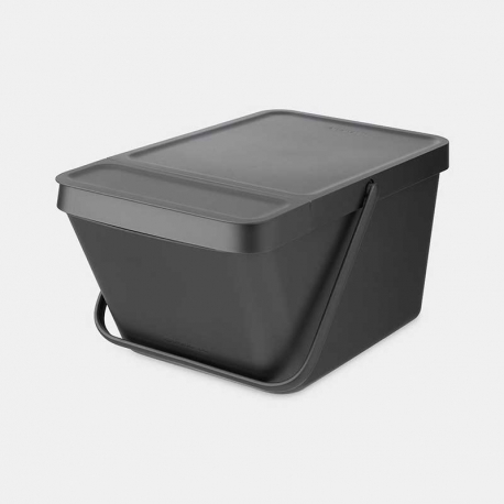 Cubo de reciclaje apilable brabantia sort and go 20l gris