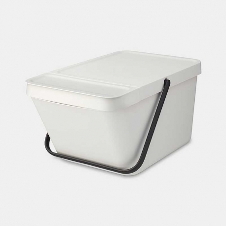 Cubo de reciclaje apilable brabantia sort and go 20l gris claro