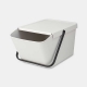 Cubo de reciclaje apilable brabantia sort and go 20l gris claro