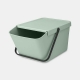 Cubo de reciclaje apilable brabantia sort and go 20l verde jade