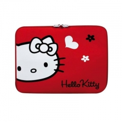 Funda hello kitty hkne11re 10-12" rojo