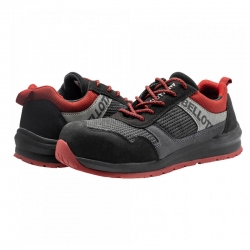 Zapato de seguridad bellota street negro rojo s1p talla 43