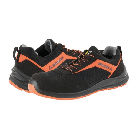 Zapato seguridad bellota flex s1p src esd negro-naranja talla 40