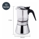 Cafetera italina induccion lacor borosilicato 10 tazas