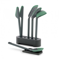 SET 5 UTENSILIOS COCINA EFFICIENT + BOTE GIRATORIO