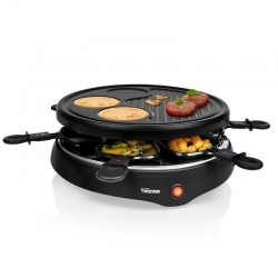 Raclette tristar grill para 6 personas negro