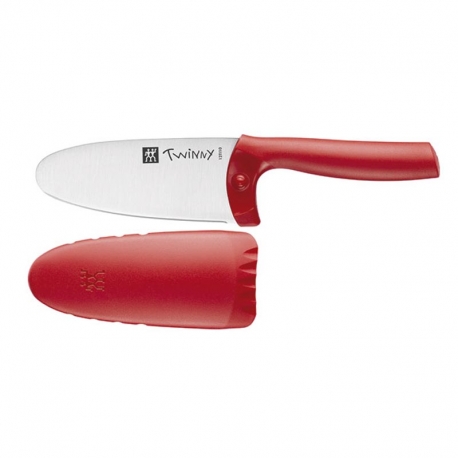 Cuchillo infantil zwilling twinny kids con protector rojo