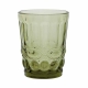 Vaso de agua grabado ritual rustico verde 26cl 6 unidades