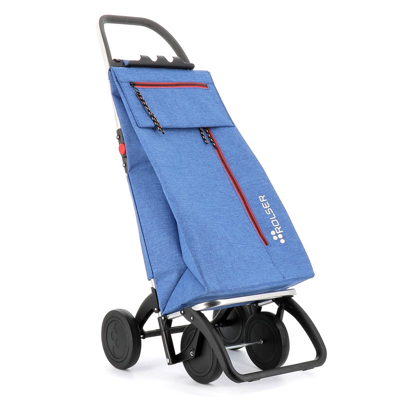 ⇒ Carro compra plegable rolser wallaby plegable 4 ruedas azul