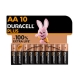 Pila alcalina duracell plus aa 10 unidades