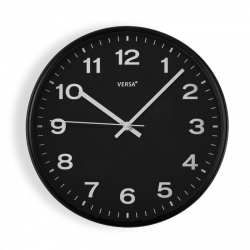 Reloj de cocina versa negro 30,5x30,5x4,3cm