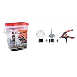 Kit nivelacion rubi tile level quick tenaza + brida + campanas