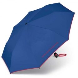Paraguas plegable benetton automatico azul-rojo