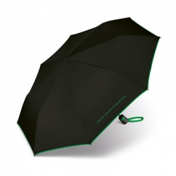 Paraguas plegable benetton automatico negro-verde
