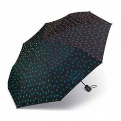 Paraguas plegable cuatro gotas automatico waterrreactive negro