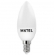 Bombilla led vela e-14 8w 780 lumenes matel luz neutra