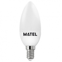 Bombilla led vela e-14 8w 780 lumenes matel luz neutra