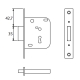 Cerradura tesa 2003/40 embutir laton