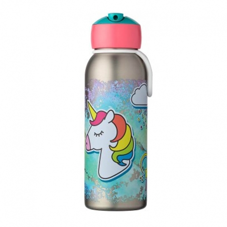 Botella pop up campus mepal unicornio 350ml