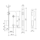 Cerradura emburir tesa serie 130 modelo 13040ai