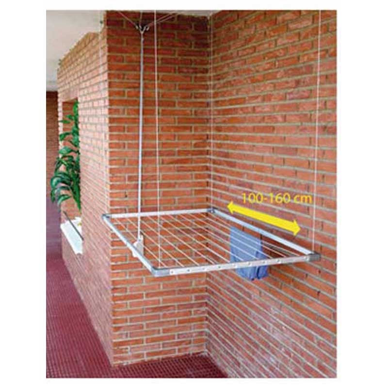 Tendedero techo extensible aluminio 100-160x78cm, Cuncial - Tienda de  bricolaje - BricoCentro-Paradelo-Ourense