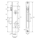 Cerradura aface tesa 2216/ 20-3 acero inoxidable