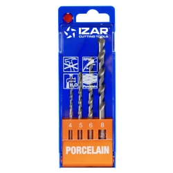 Juego de brocas porcelanico izar 4 piezas 1482 4 a 8mm