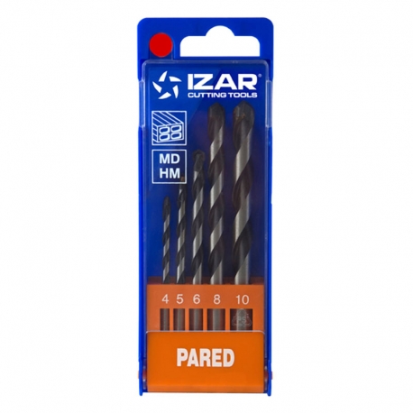 Juego de brocas izar pared standard 4-5-6-8-10mm